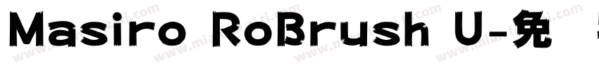 Masiro RoBrush U字体转换